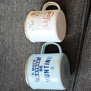 Metal camping coffee mugs